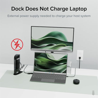 Plugable Technologies UD-3900 Dual Monitor Universal Docking Station for Windows and Mac