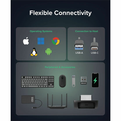 Plugable USB 3.0 Hub with Gigabit Ethernet Adapter - 3 USB Ports, External Black Aluminum Design