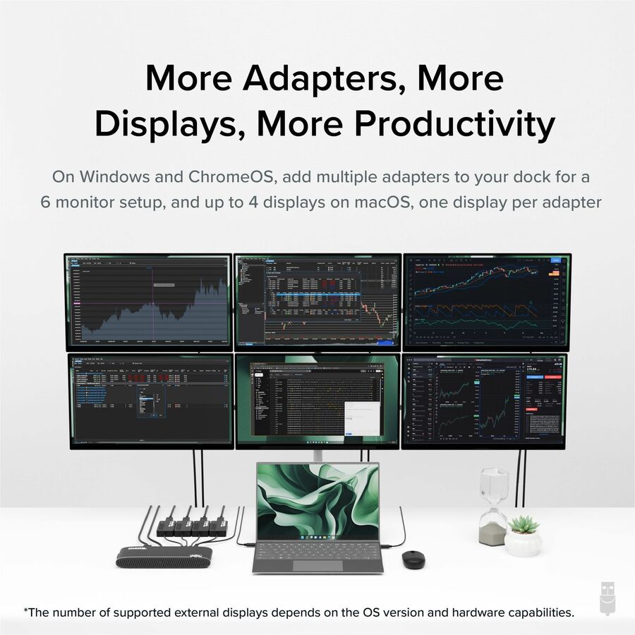 Plugable Technologies UGA-4KDP USB 3.0 to DisplayPort 4K Graphics Adapter for Multiple Monitors