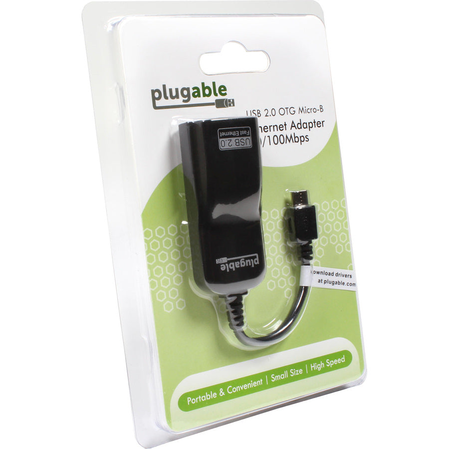 Plugable USB 2.0 OTG Micro-B to 100Mbps Fast Ethernet Adapter for Tablets and Raspberry Pi