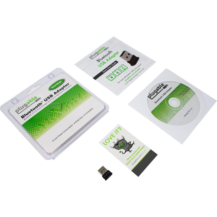 Plugable USB Bluetooth 4.0 Low Energy Micro Adapter - Adds Wireless Connectivity to Windows and Linux PCs