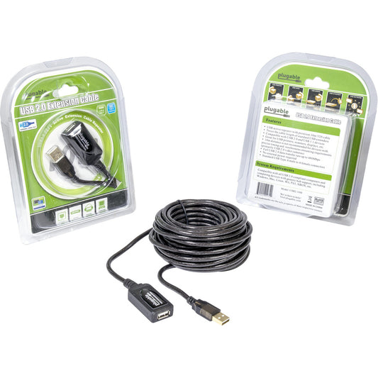 Plugable 10 Meter USB 2.0 Active Extension Cable (Part Number USB2-10M)