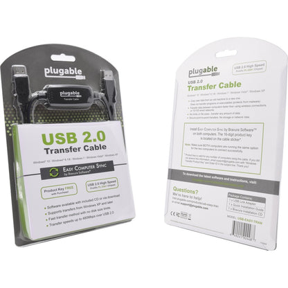 Plugable USB 2.0 Transfer Cable (Part Number: USB-EASY-TRAN) for Windows Data Migration