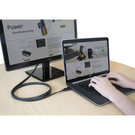 Plugable HDMI to VGA Adapter Cable, 6 ft - Compatible with Desktop and Laptop Computers