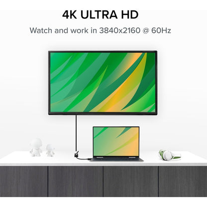 Plugable Active DisplayPort to HDMI Adapter - Connect DisplayPort Laptops and Desktops to 4K HDMI Monitors and TVs