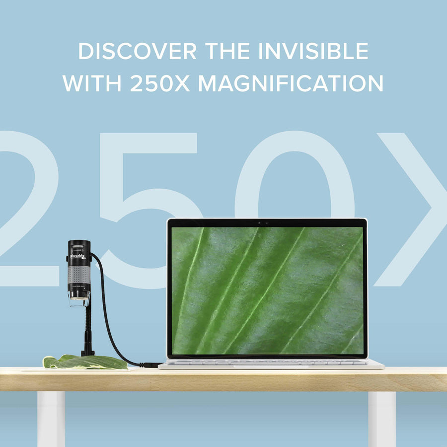 Plugable USB 2.0 Digital Microscope with 2MP Camera and 250x Magnification