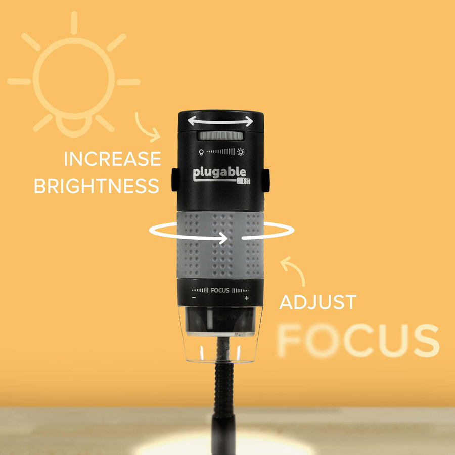Plugable USB 2.0 Digital Microscope with 2MP Camera and 250x Magnification