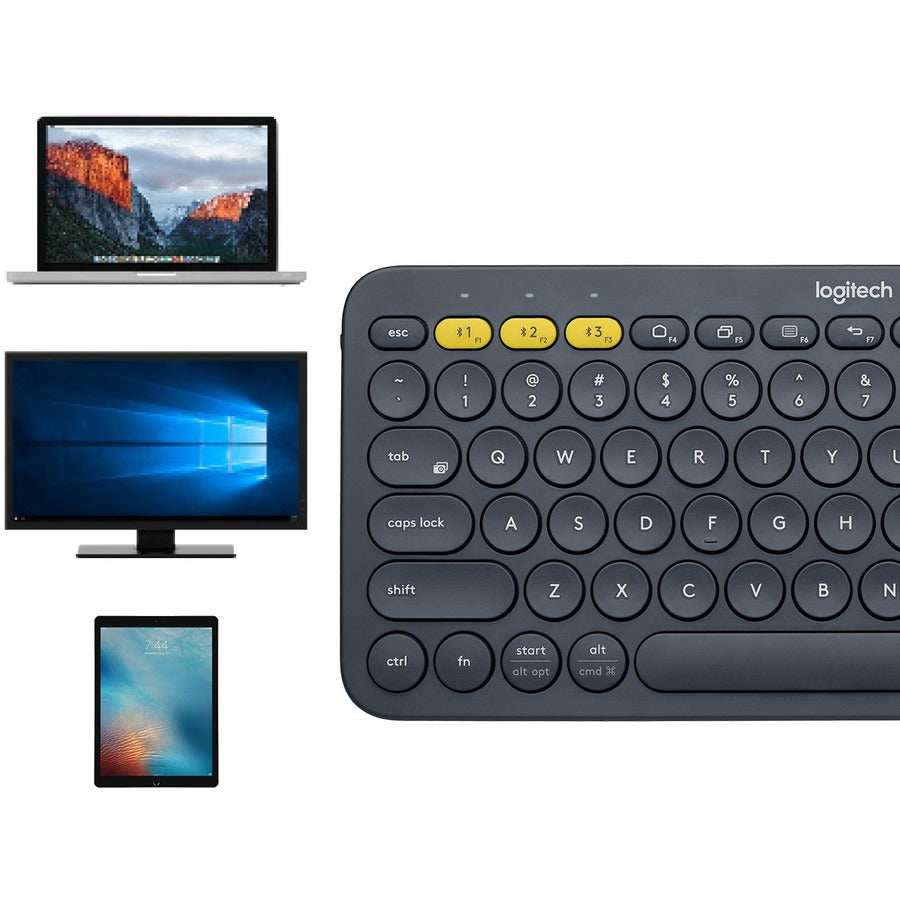 Logitech K380 Multi-Device Bluetooth Keyboard - Compact Wireless Keyboard for Multiple Platforms