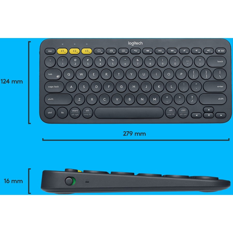 Logitech K380 Multi-Device Bluetooth Keyboard - Compact Wireless Keyboard for Multiple Platforms