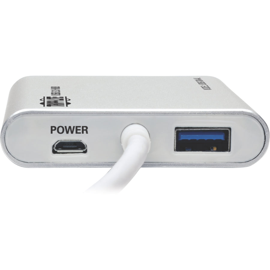 Eaton Tripp Lite Series U360-004-AL 4-Port Portable USB 3.0 SuperSpeed Mini Hub with Aluminum Case