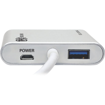 Eaton Tripp Lite Series U360-004-AL 4-Port Portable USB 3.0 SuperSpeed Mini Hub with Aluminum Case