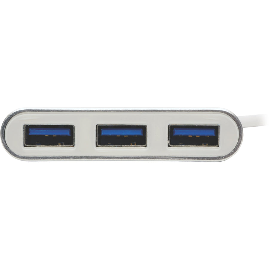 Eaton Tripp Lite Series U360-004-AL 4-Port Portable USB 3.0 SuperSpeed Mini Hub with Aluminum Case