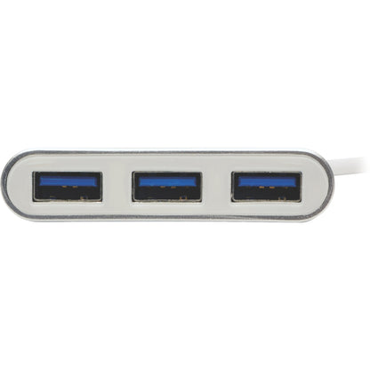 Eaton Tripp Lite Series U360-004-AL 4-Port Portable USB 3.0 SuperSpeed Mini Hub with Aluminum Case