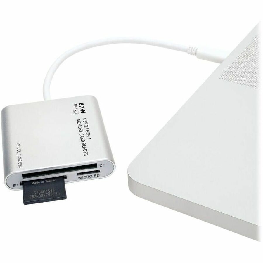 Eaton Tripp Lite Series U452-003 USB 3.1 Gen 1 USB-C Multi-Drive Smart-Card Reader/Writer