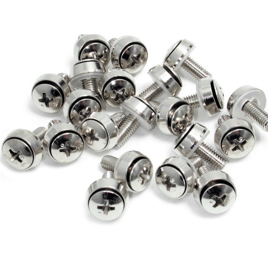 StarTech.com M6 x 12mm Mounting Screws – 100 Pack for Server Racks & Cabinets