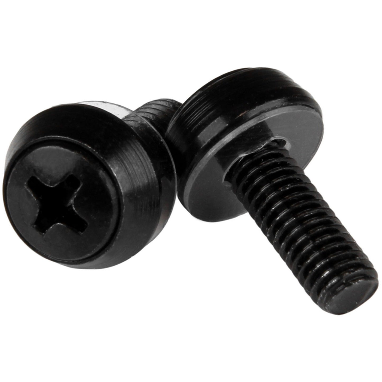 StarTech.com M6 x 12mm Mounting Screws - 50 Pack for Server Racks & Cabinets, Black