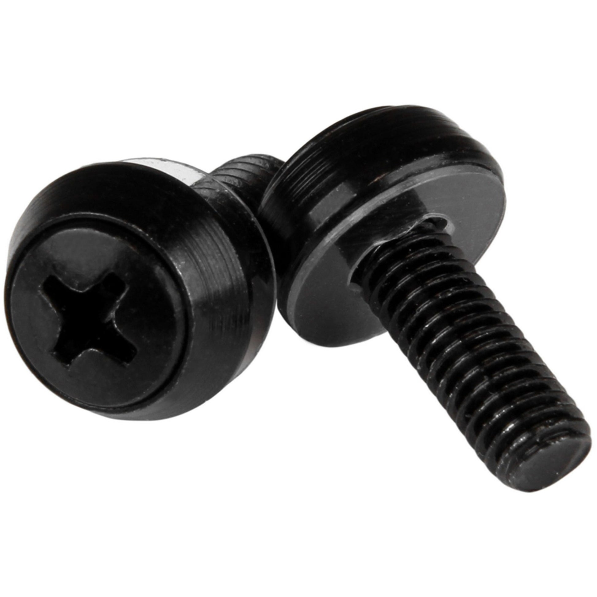 StarTech.com M6 x 12mm Mounting Screws - 50 Pack for Server Racks & Cabinets, Black