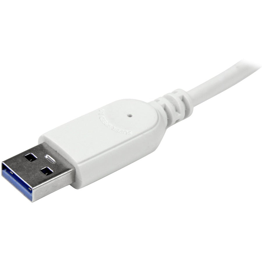 StarTech.com 4-Port USB 3.2 Gen 1 Hub with Built-in Cable - Portable Aluminum USB Expansion for Desktops and Laptops