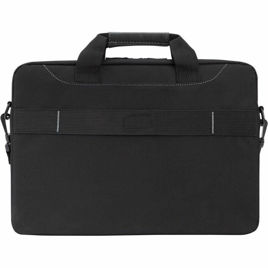 Targus Business Casual TSS898 15.6-Inch Laptop Slim Briefcase with Padded Compartment and Trolley Strap, Black