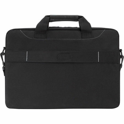 Targus Business Casual TSS898 15.6-Inch Laptop Slim Briefcase with Padded Compartment and Trolley Strap, Black
