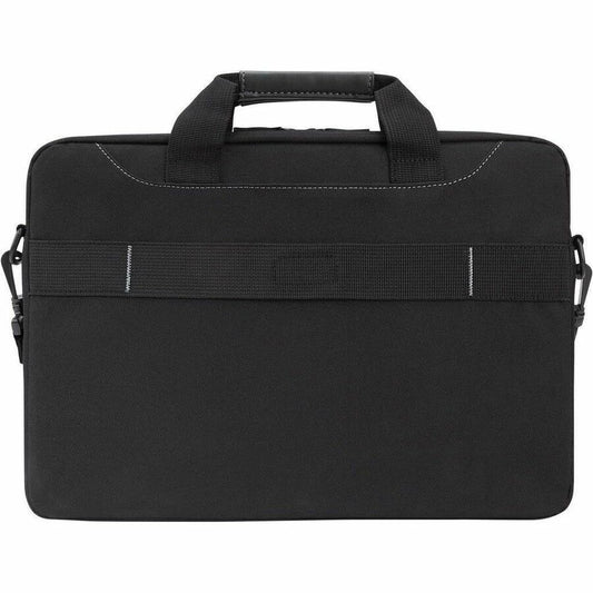 Targus Business Casual TSS898 15.6-Inch Laptop Slim Briefcase with Padded Compartment and Trolley Strap, Black