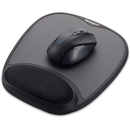 Kensington Comfort Gel Mouse Pad - Black with Non-Skid Base and Gel Cushioning
