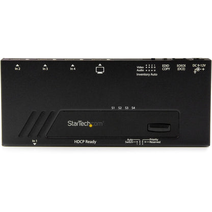 StarTech.com 4-Port HDMI Automatic Video Switch - 4K with Fast Switching and Remote Control