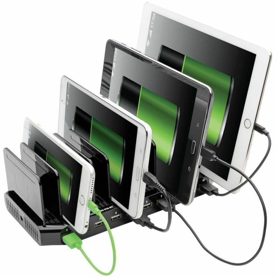 Eaton Tripp Lite Series 10-Port USB Charging Station with Adjustable Storage U280-010-ST