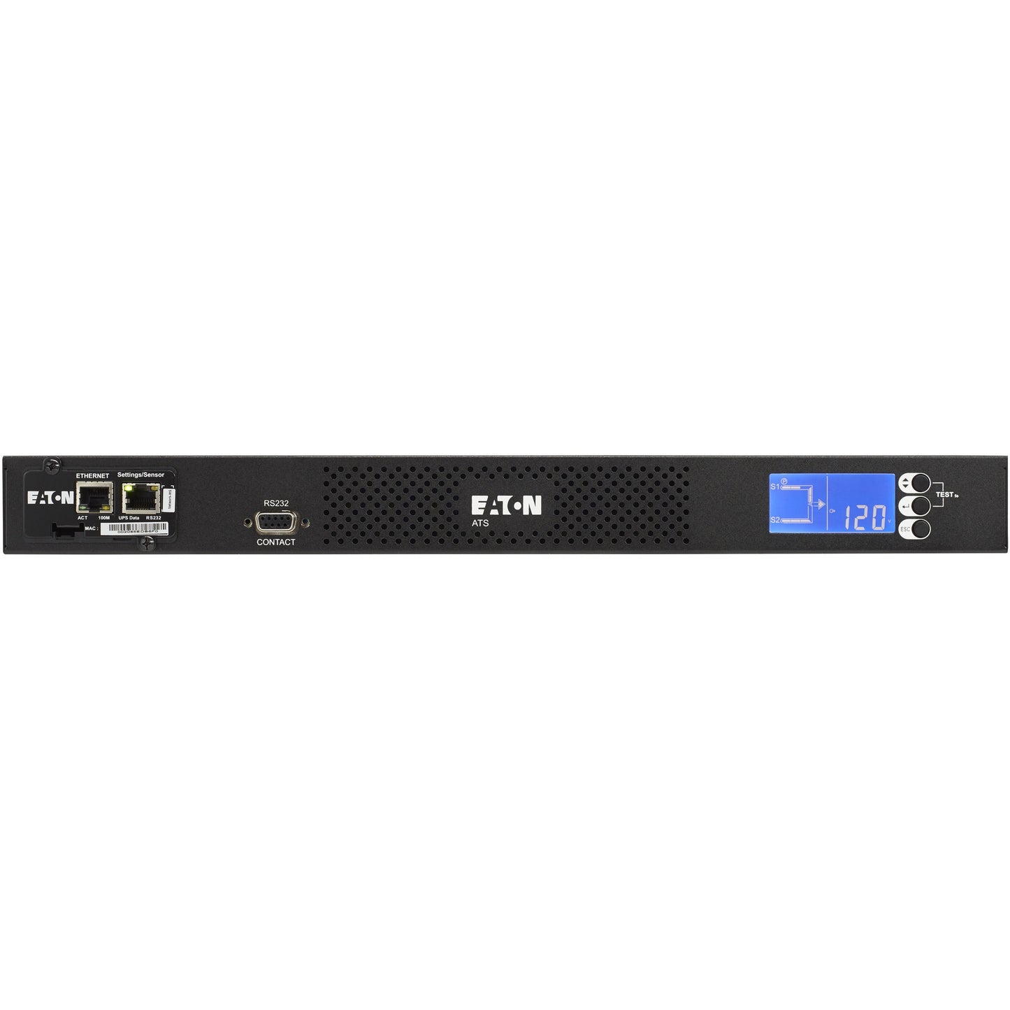 Eaton EATS115 Rack-Mountable 10-Outlet PDU with Automatic Transfer Switch and Remote Monitoring