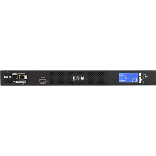 Eaton EATS115 Rack-Mountable 10-Outlet PDU with Automatic Transfer Switch and Remote Monitoring