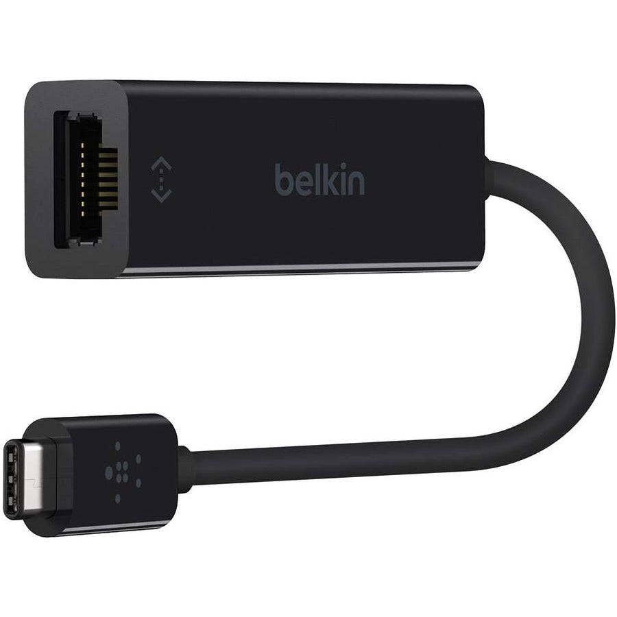 Belkin F2CU040BTBLK USB-C to Gigabit Ethernet Adapter for MacBook Pro and More