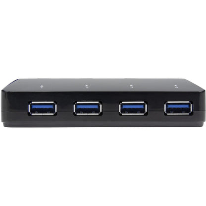 StarTech.com 4-Port USB 3.0 Hub with Dedicated 2.4A Charging Port - External Desktop USB Hub with Fast Data Transfer and Charging Capabilities
