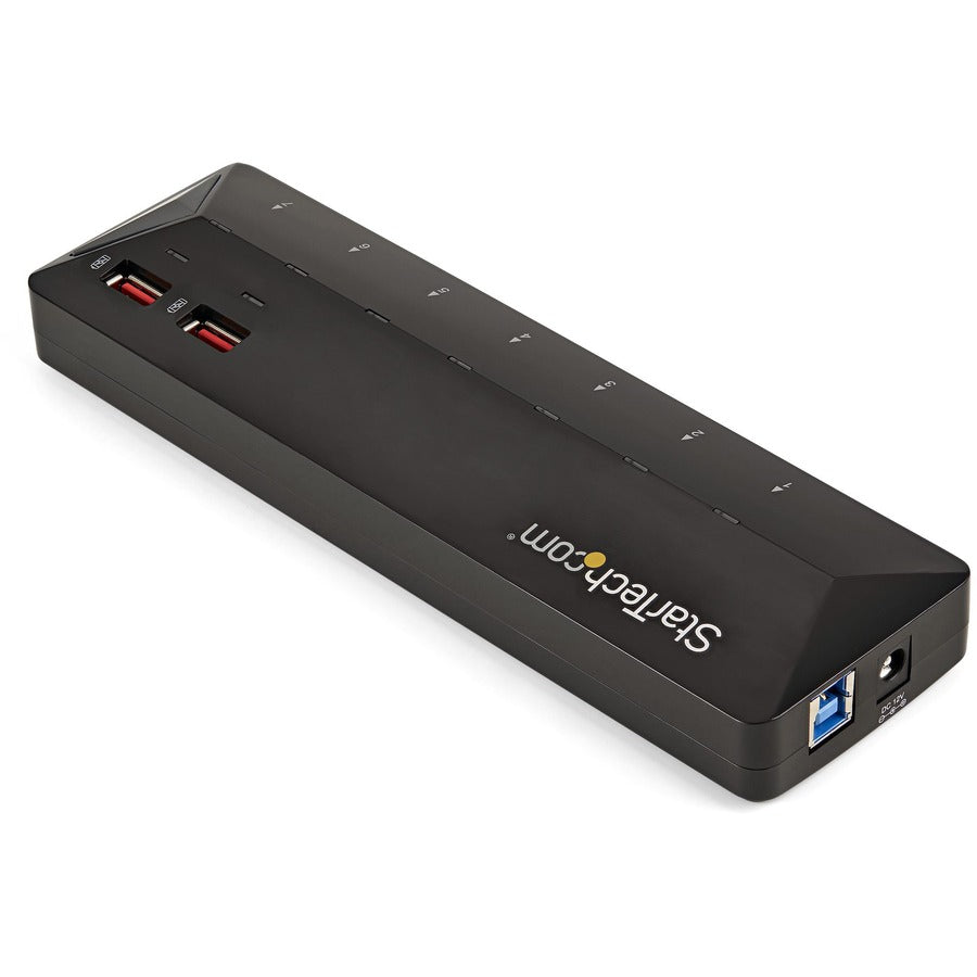 StarTech.com 7-Port USB 3.0 Hub with Dual 2.4A Charging Ports - External Desktop USB Expansion