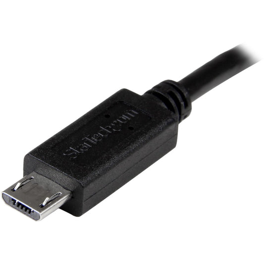 StarTech.com 8-Inch USB OTG Cable - Micro USB to Micro USB M/M for Data Transfer and Device Connectivity