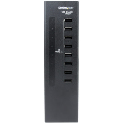 StarTech.com 8-Port USB Charging Station for Tablets and Smartphones - 96W/19.2A Power Hub