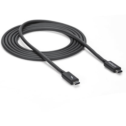 StarTech.com 2m (6.6ft) Thunderbolt 3 Cable, 20Gbps, 100W Power Delivery, 4K Video & Thunderbolt Certification