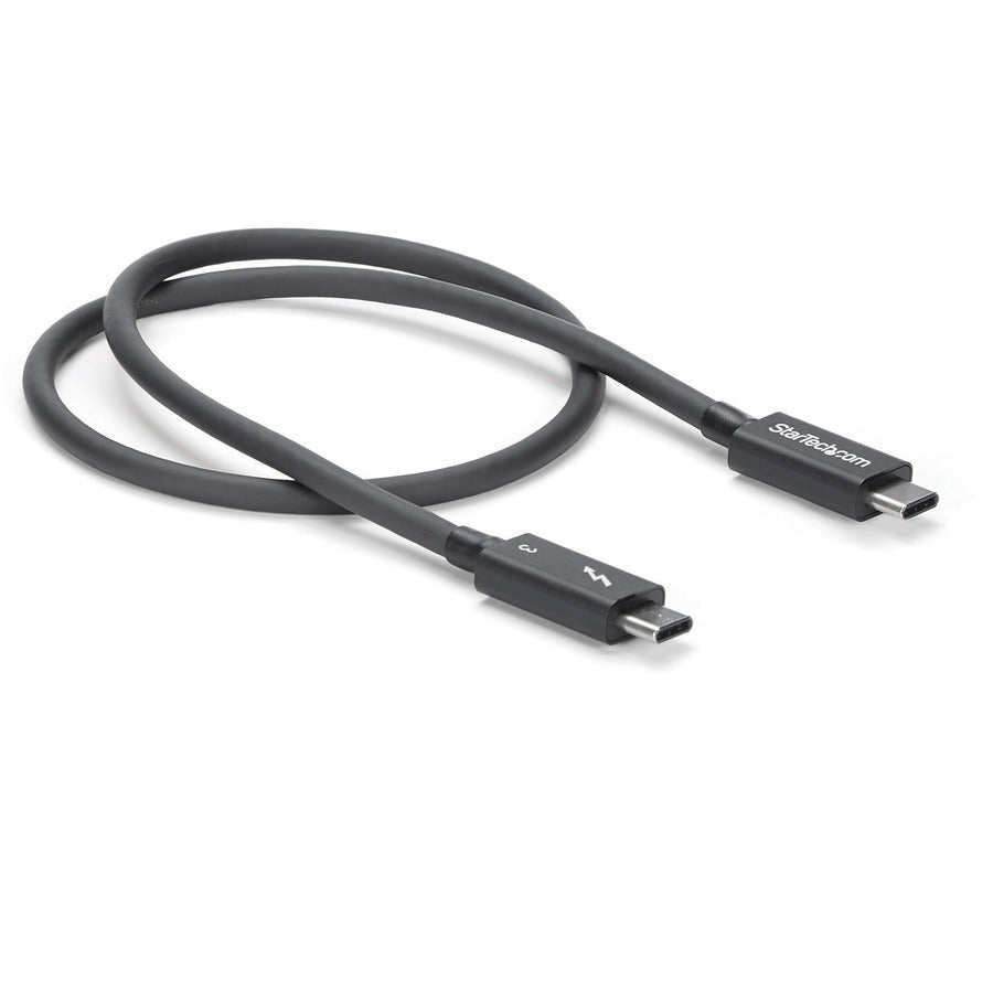 StarTech.com 50cm Thunderbolt 3 Cable (Part TBLT34MM50CM) – 40Gbps Data Transfer, 100W Power Delivery, Supports 4K & 5K Video
