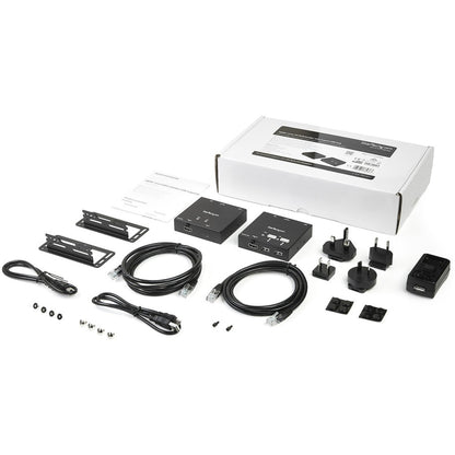 StarTech.com HDMI over CAT6 Extender with 4-Port USB Hub – 165 ft (50m) – 1080p Video and USB Extension