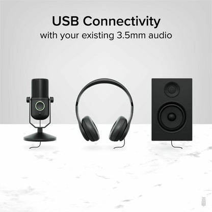 Plugable USB-AUDIO Mini-phone/USB Audio Adapter with 3.5mm Headphone and Microphone Jacks