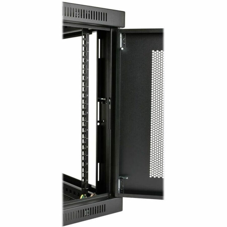 Eaton Tripp Lite Series SmartRack 9U Low-Profile Wall-Mount Rack Enclosure Cabinet with Locking Steel Design