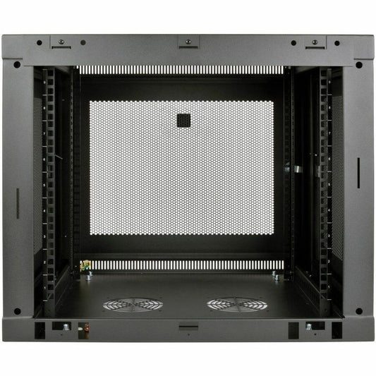 Eaton Tripp Lite Series SmartRack 9U Low-Profile Wall-Mount Rack Enclosure Cabinet with Locking Steel Design