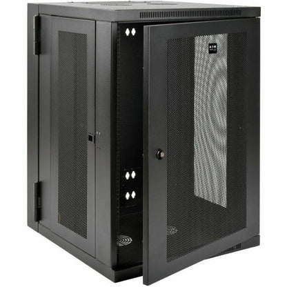 Eaton Tripp Lite Series SmartRack 18U Wall-Mount Enclosure with Hinged Back and Ventilated Steel Design