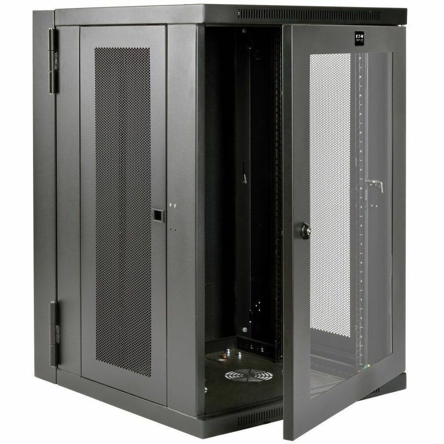 Eaton Tripp Lite Series SmartRack 18U Wall-Mount Enclosure with Clear Acrylic Front Window