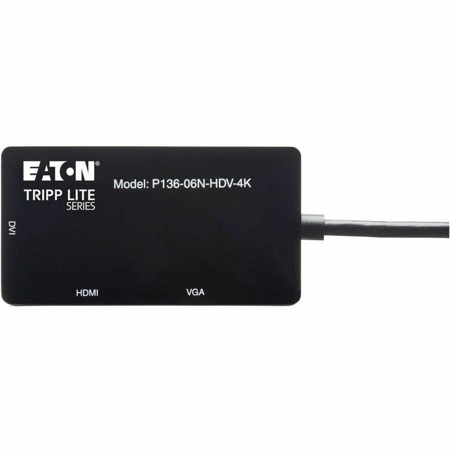 Eaton Tripp Lite Series DisplayPort 1.2 to HDMI/DVI/VGA Converter Adapter - 4K Support