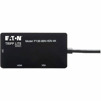 Eaton Tripp Lite Series DisplayPort 1.2 to HDMI/DVI/VGA Converter Adapter - 4K Support