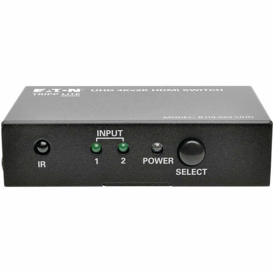 Eaton Tripp Lite Series B119-002-UHD 2-Port HDMI Switch with Remote Control for 4K Video and Surround Sound