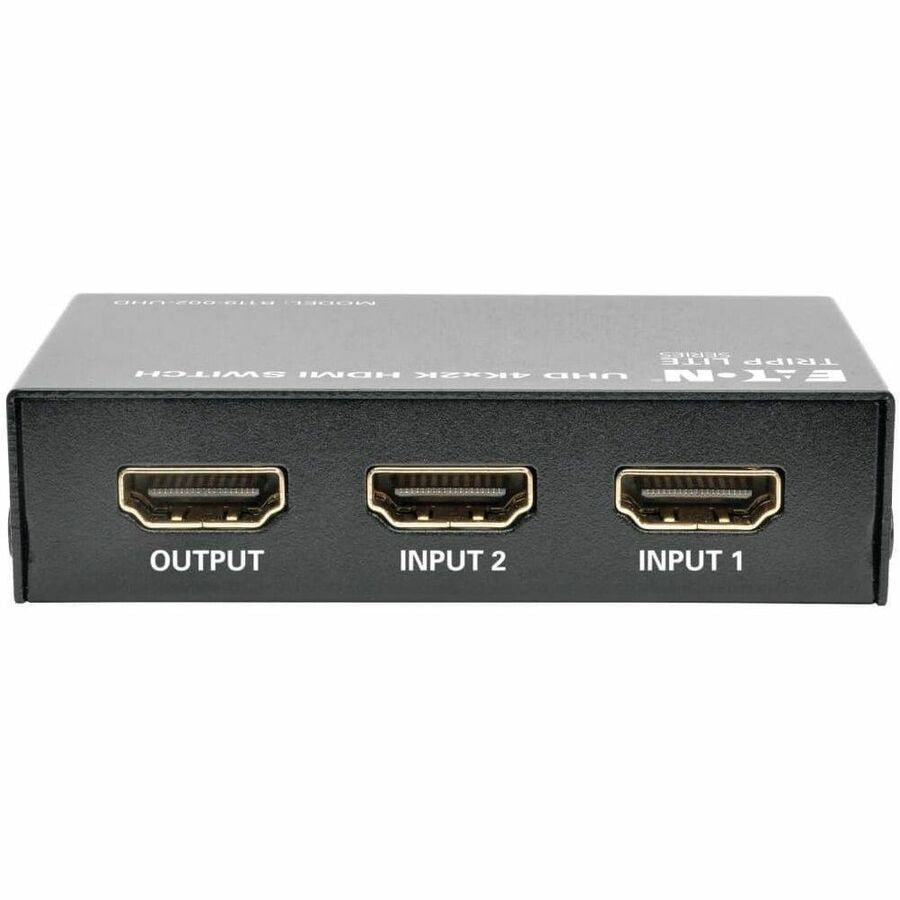 Eaton Tripp Lite Series B119-002-UHD 2-Port HDMI Switch with Remote Control for 4K Video and Surround Sound