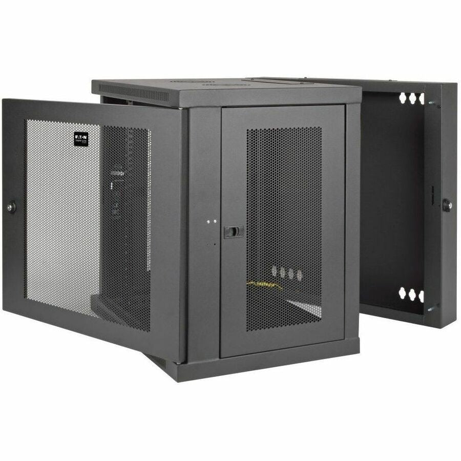 Eaton Tripp Lite Series SmartRack 12U Wall-Mount Rack Enclosure with Hinged Back Door