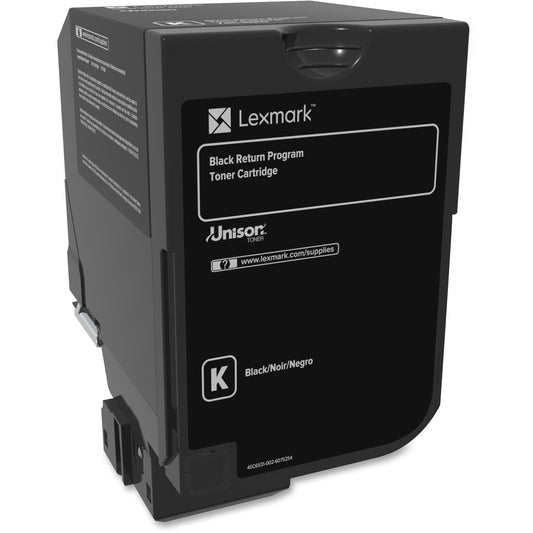 Xerox Corporation Lexmark Unison CX725 Return Program Black Toner Cartridge (Part #74C10K0)