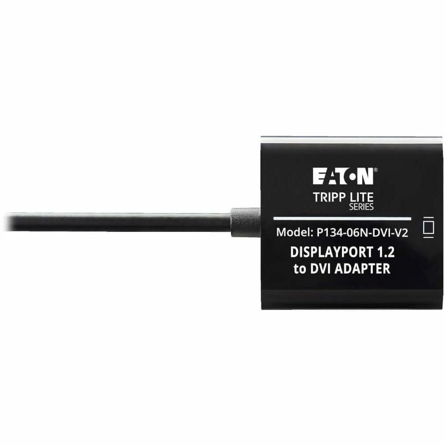 Eaton Tripp Lite Series P134-06N-DVI-V2 DisplayPort 1.2 to DVI Active Converter for High-Definition Video